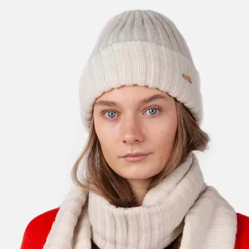 Barts Bayne Beanie in Oyster-1