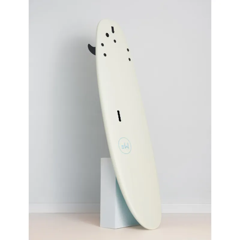 Mick Fanning Beastie Supersoft Soft Surfboard in White/Teal-1