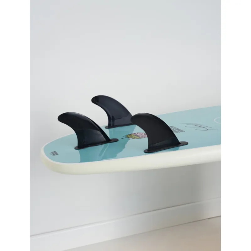 Mick Fanning Beastie Supersoft Soft Surfboard in White/Teal-2