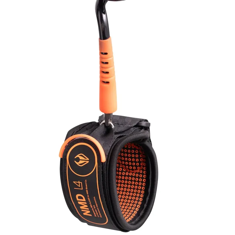 NMD Bodyboard Bicep Leash in Black/Fluro Red-1