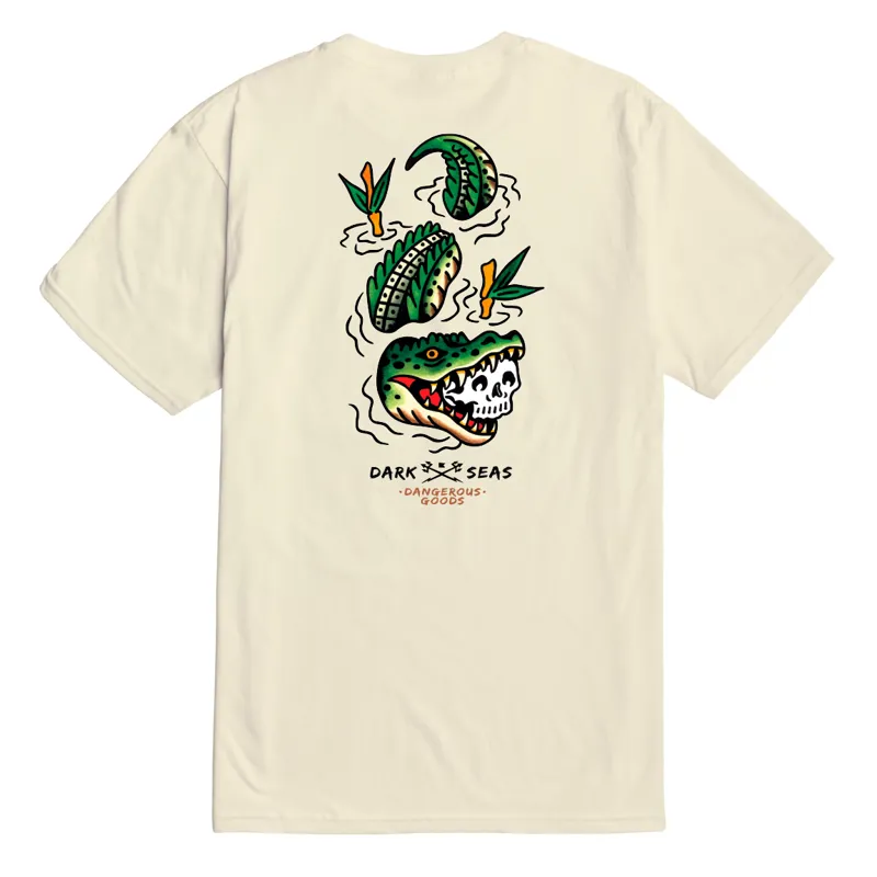 Dark Seas Bite First Tee in Cream