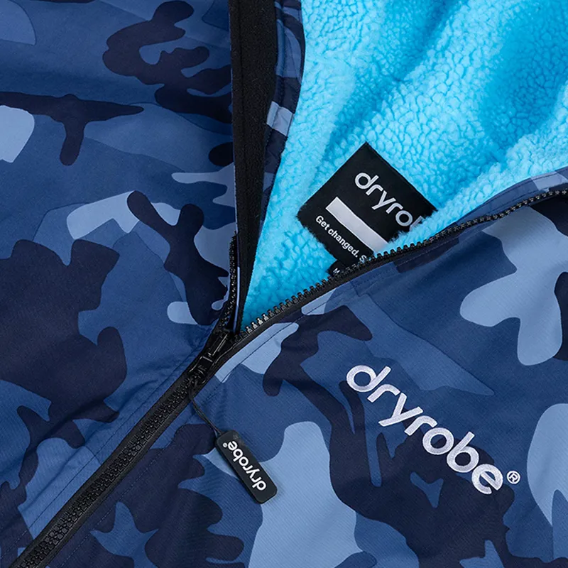 Dryrobe Advance Long Sleeve Change Robe in Blue Camo/Blue-5