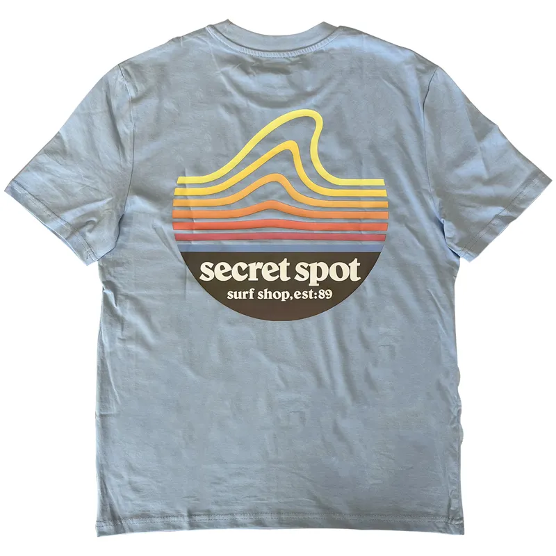 Secret Spot Original Logo T-Shirt in Blue Soul