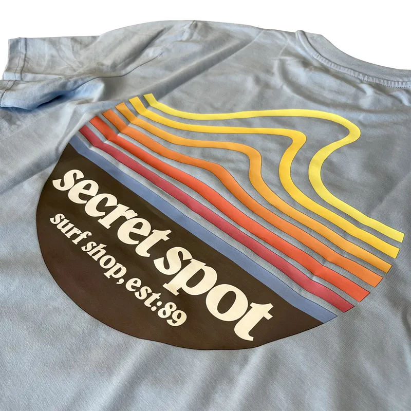 Secret Spot Original Logo T-Shirt in Blue Soul-2