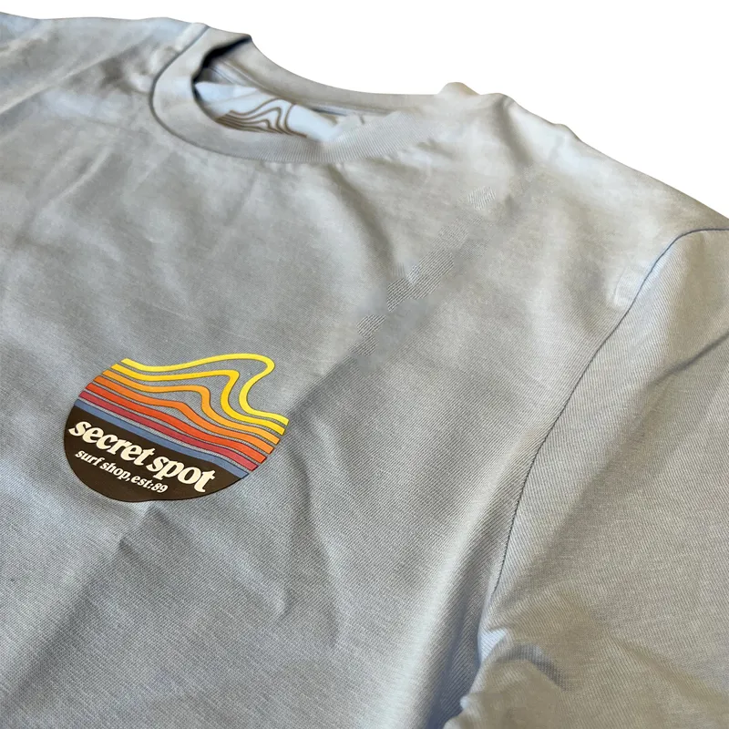 Secret Spot Original Logo T-Shirt in Blue Soul-3