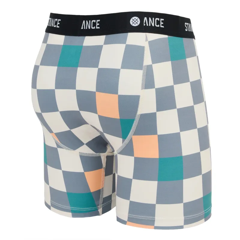 Stance Chef Check Boxer Brief in Mango-1
