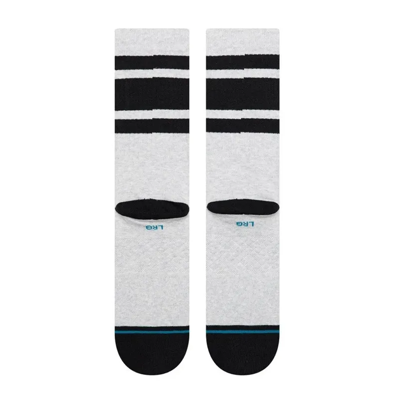 Stance Boyd Skull Crew Socks  in Heather Grey - SIZE Large-2
