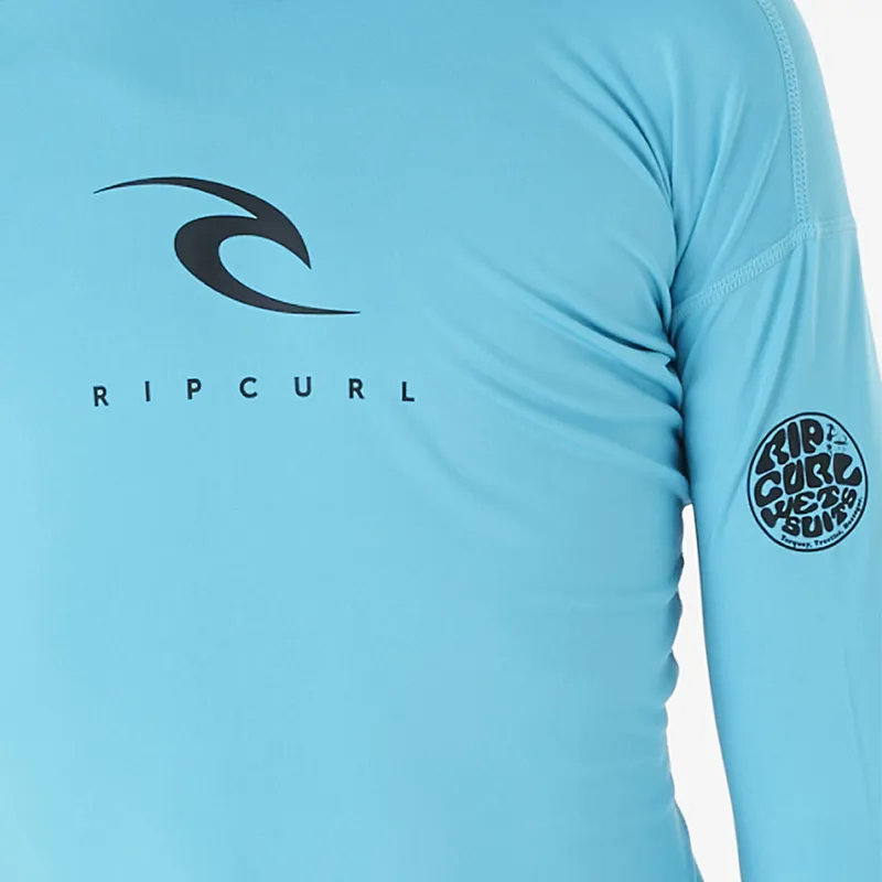Rip Curl Jnr Corps Long Sleeve UV Rash Vest in Blue-3
