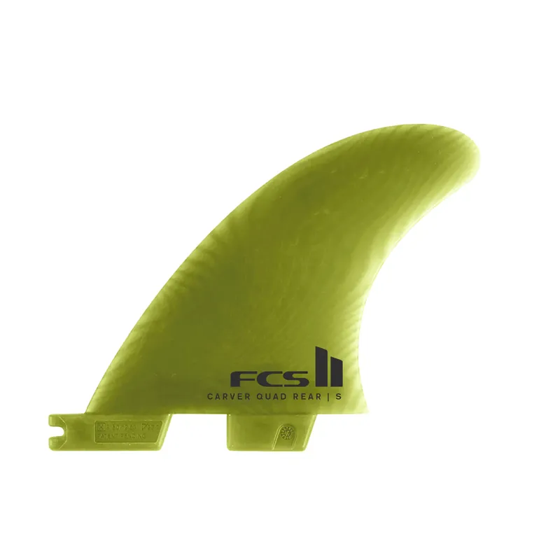 FCS II Carver EcoBlend Quad Rear Fin Set in Eucalyptus