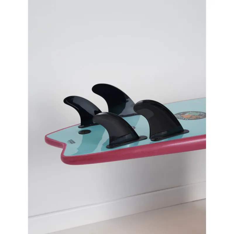 Mick Fanning Catfish Supersoft Soft Surfboard in Merlot/Aqua-2