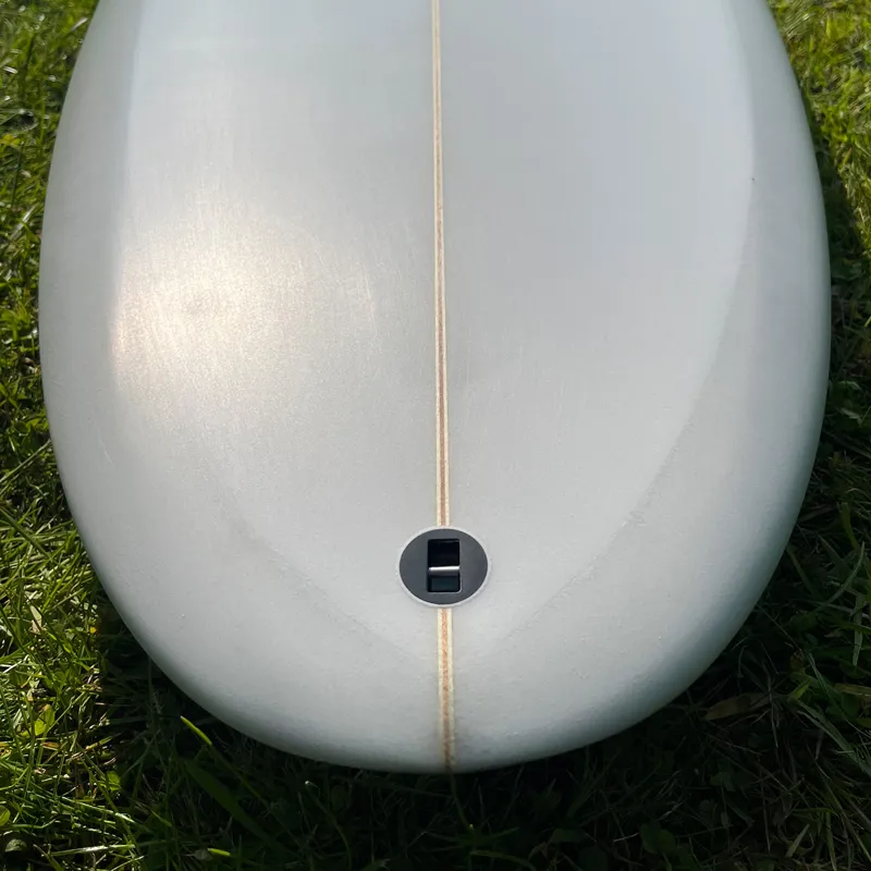 Love Machine Surfboards 6ft 08 Cheet in Clear/Grey - Futures Sides-4