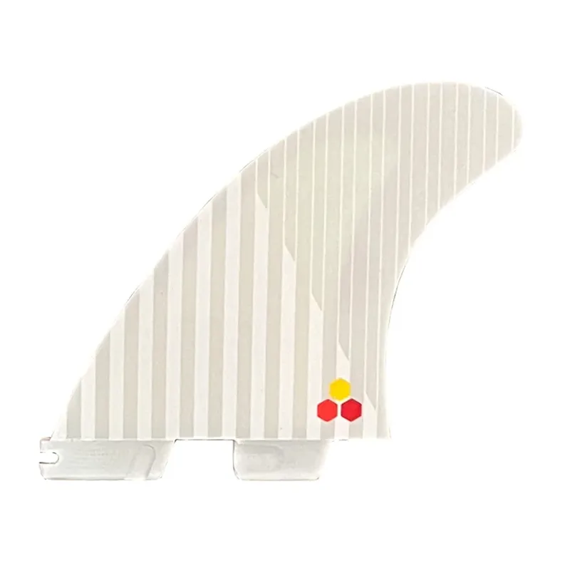 FCS II CI PC Tri Fin Set in White Flame-1