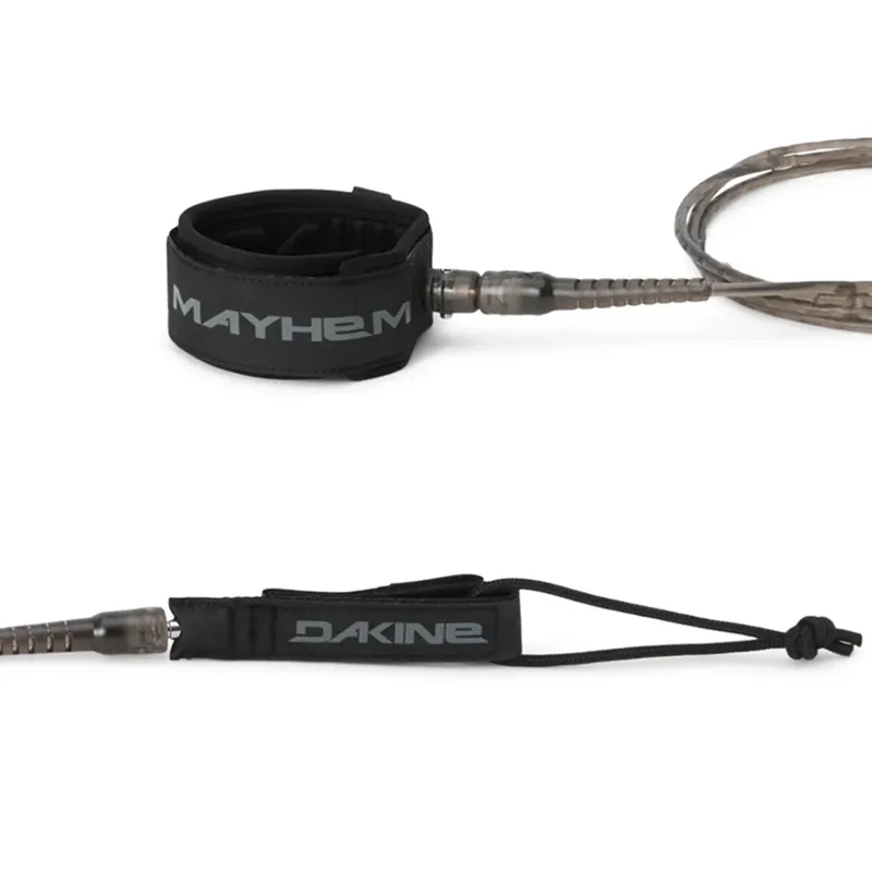 Dakine 6ft Comp Plus Leash in Mayhem Black