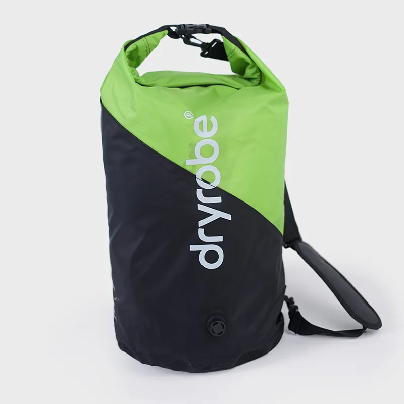 Dryrobe Compression Travel Bag in Black/Lime