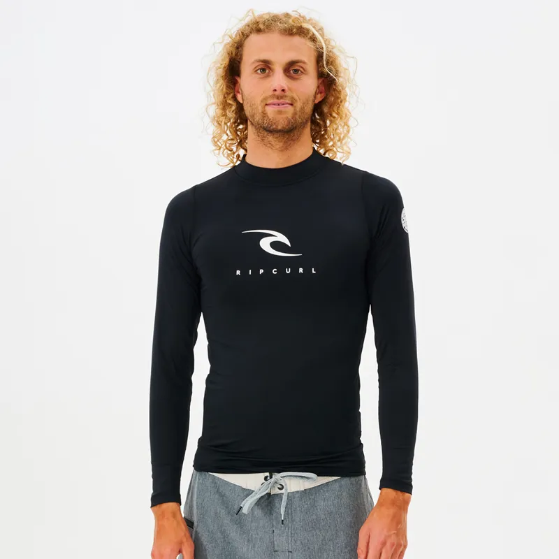 Rip Curl Corps Long Sleeve UV Tee in Black