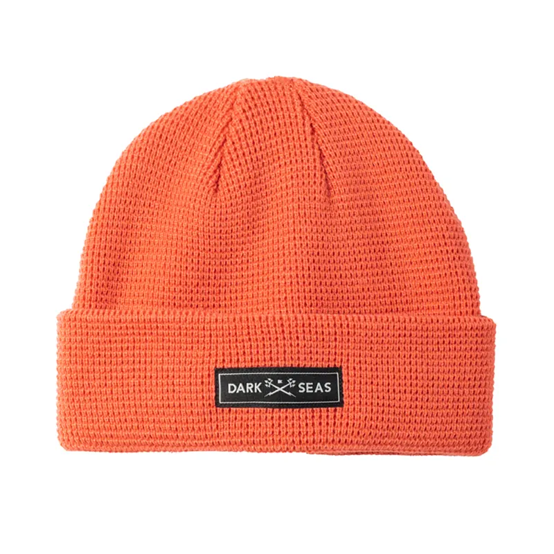 Dark Seas Dawn Patrol Beanie in Burnt Sienna