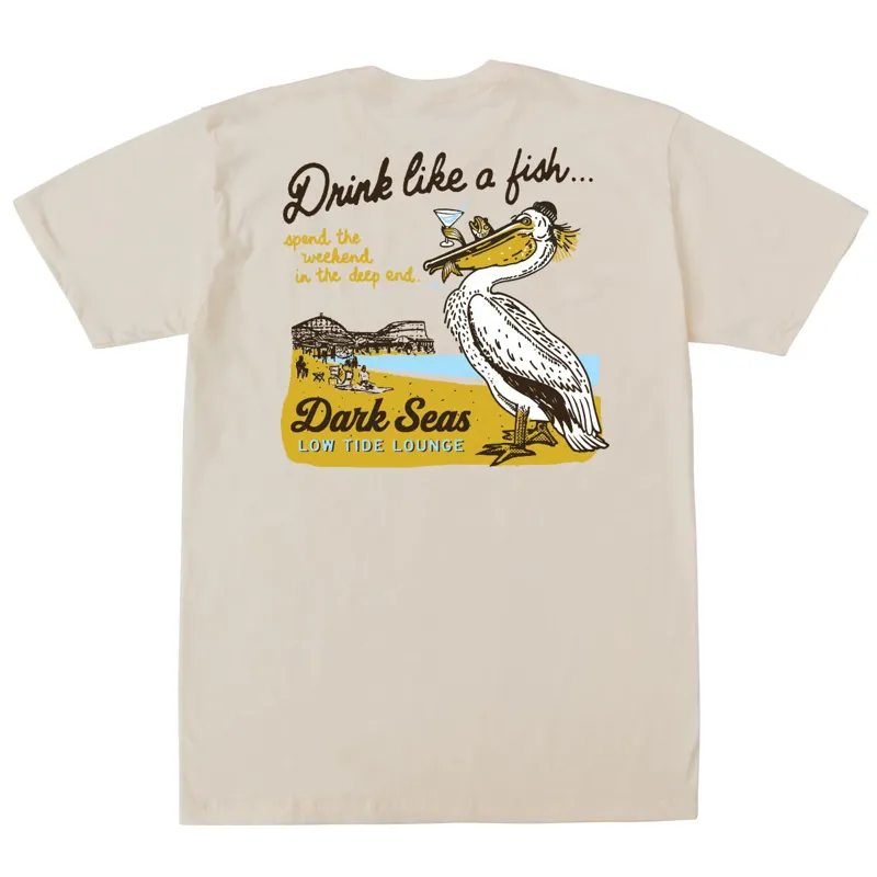 Dark Seas Deep End Tee in Cream