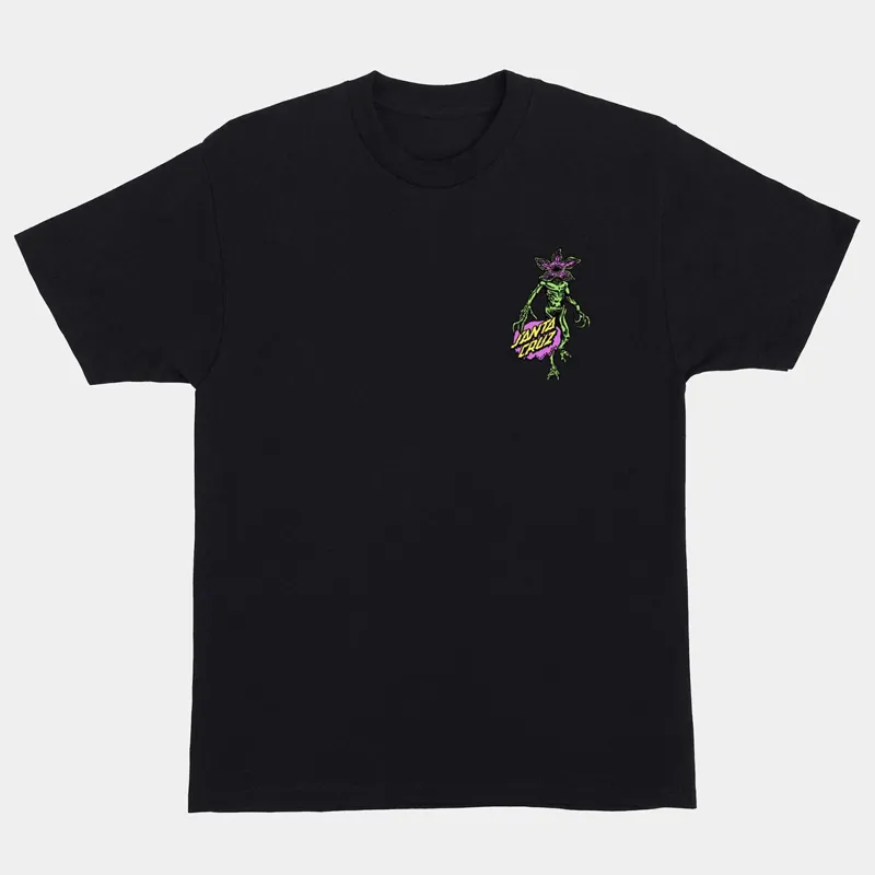 Stranger Things X Santa Cruz Demogorgon Dot Tee in Black-1
