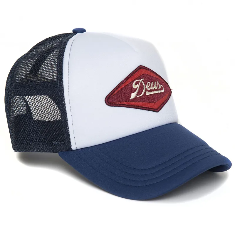 Deus Ex Machina Diamond Trucker Cap in Navy