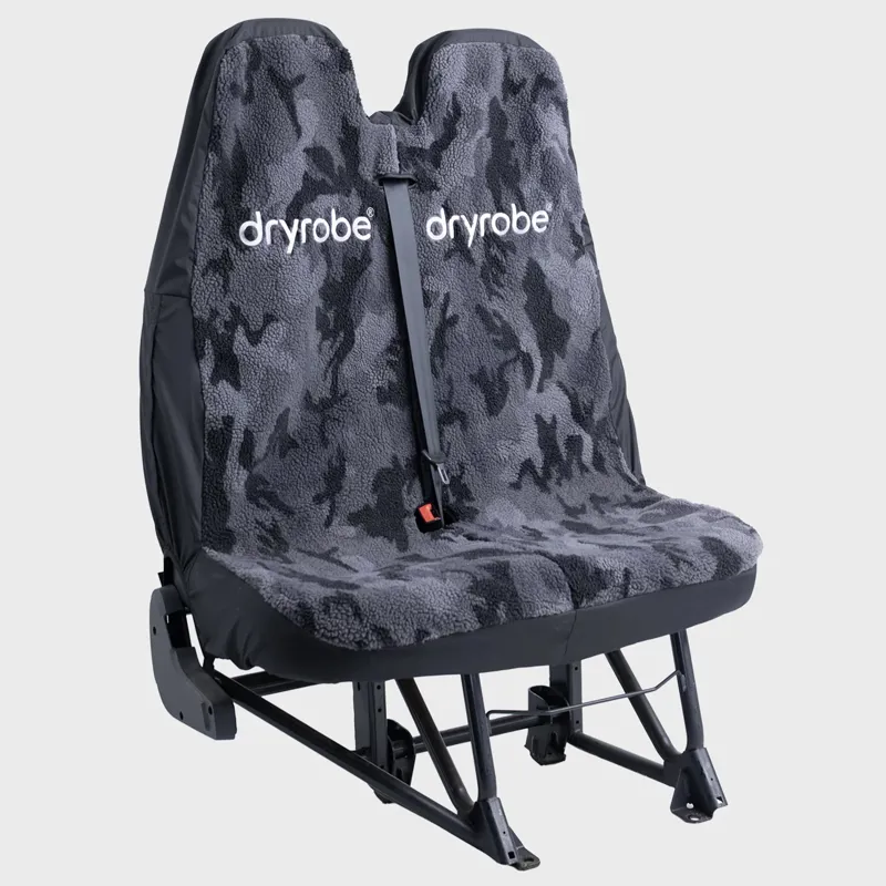 Dryrobe Double Van Seat Cover in Black Camo/Black