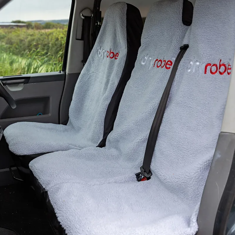 Dryrobe Double Van Seat Cover in Black/Grey-2