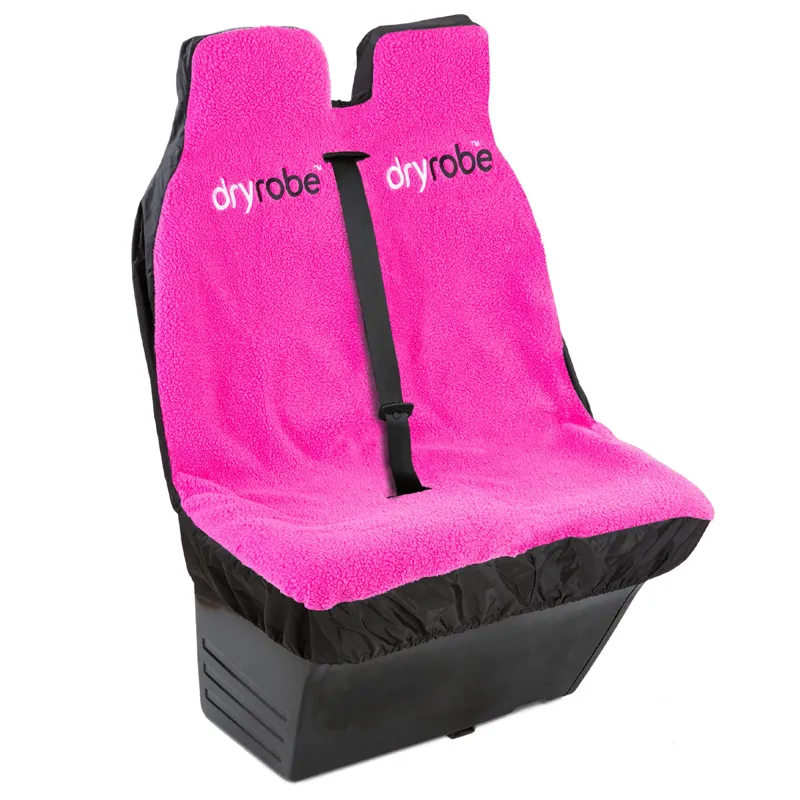 Dryrobe Double Van Seat Cover in Black/Pink