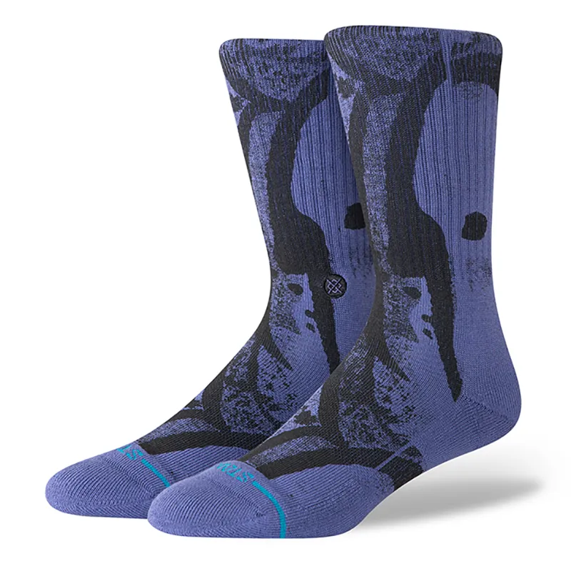 Stance Draper Crew Sock in Indigo