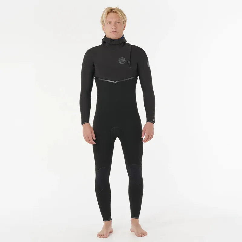 Rip Curl 2025 E Bomb 5/4mm Zip Free Hooded Wetsuit-1