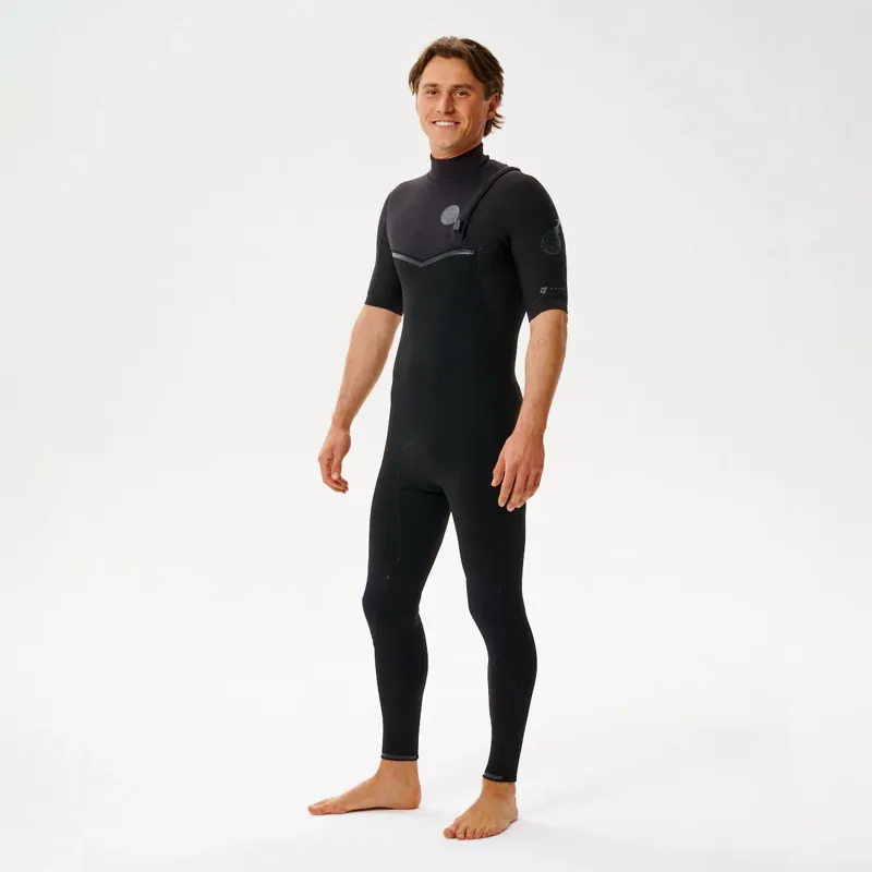 Rip Curl Mens E-Bomb 2/2mm Zip Free Short Arm Wetsuit-1