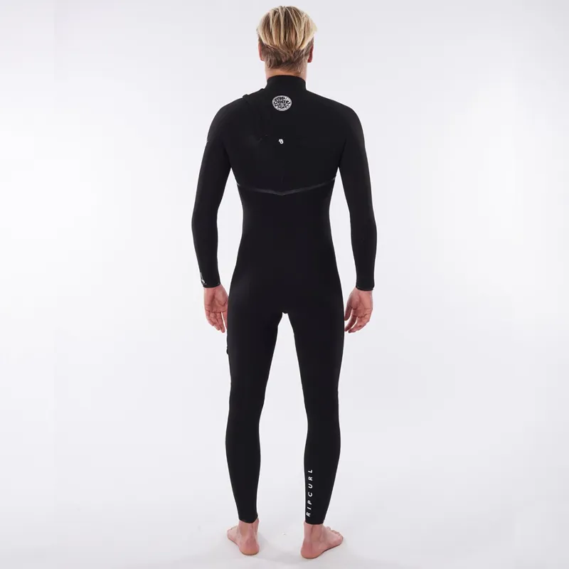 Rip Curl Mens E-Bomb 4/3mm Zip Free Wetsuit in Black-1