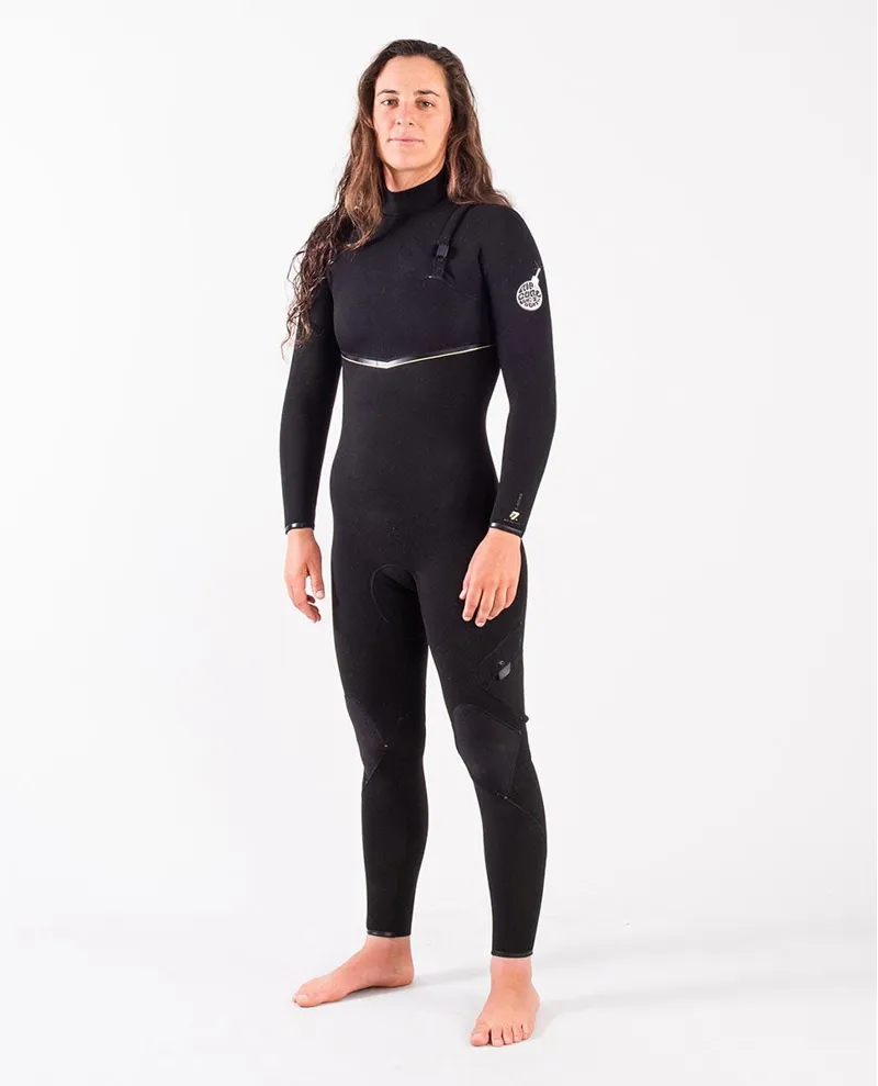Rip Curl Womens e-Bomb 4-3mm Zip Free Wetsuit