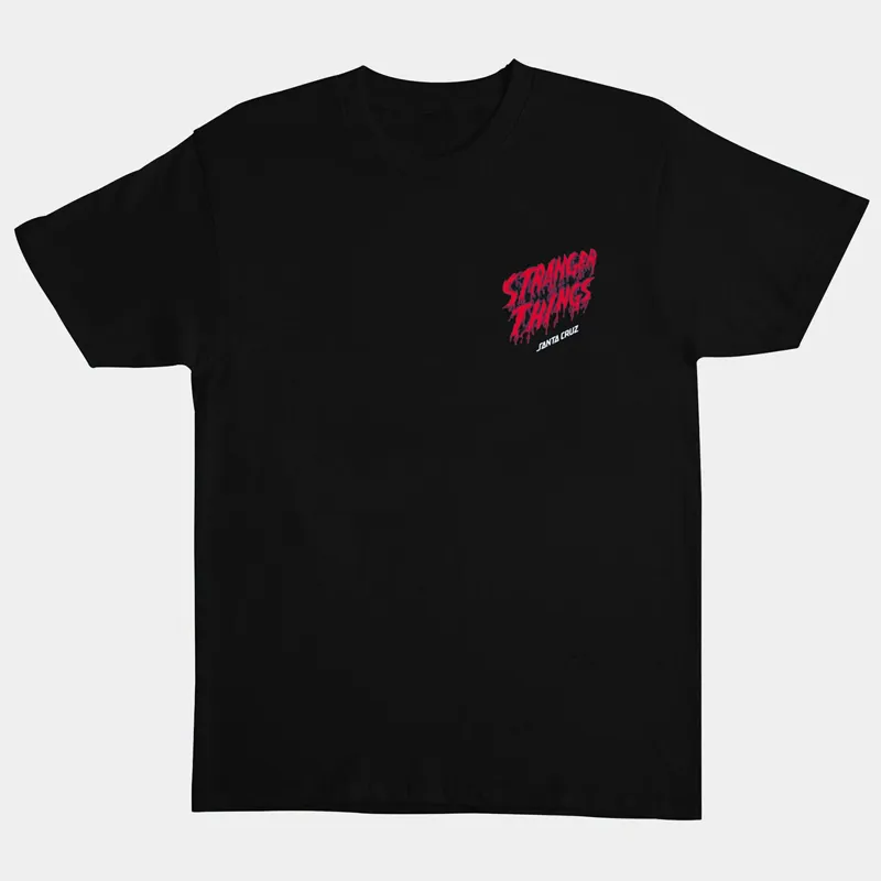Stranger Things X Santa Cruz Eddie Slasher Tee in Black-1