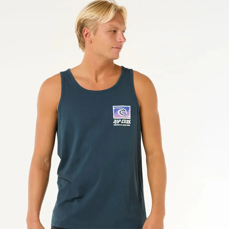 Rip Curl Raw Energy Trad Tank in Dark Navy-2