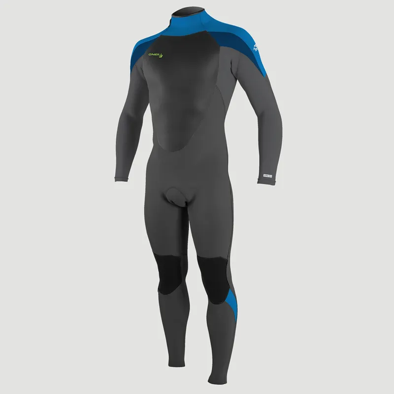 ONeill Youth Epic 5-4mm Back Zip Wetsuit in Black-Graphite-Bali Blue