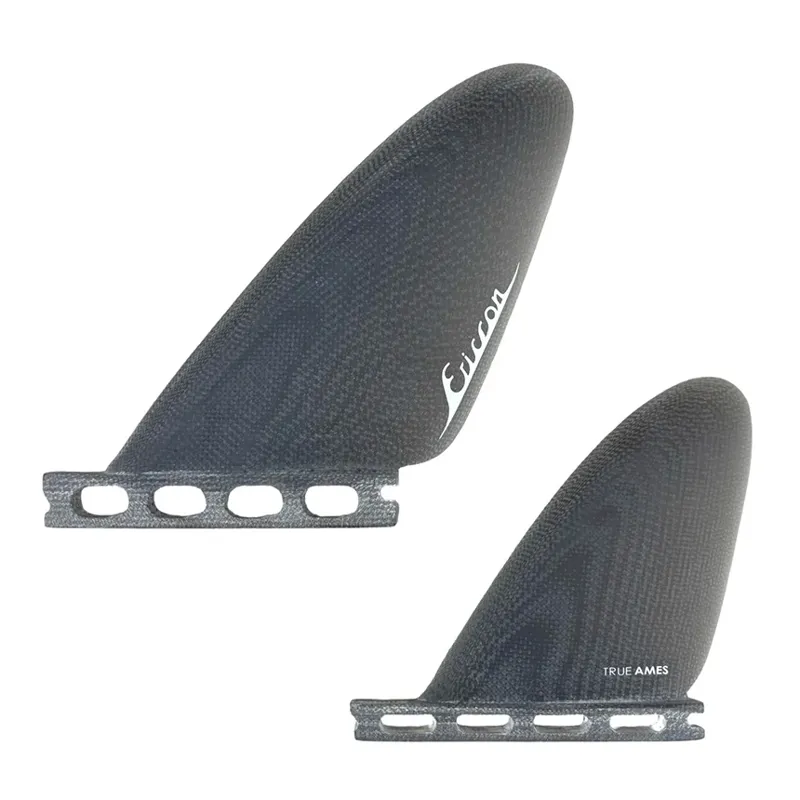 True Ames Ellis Ericson Futures Compatible Feathers Quad Fins in Smoke