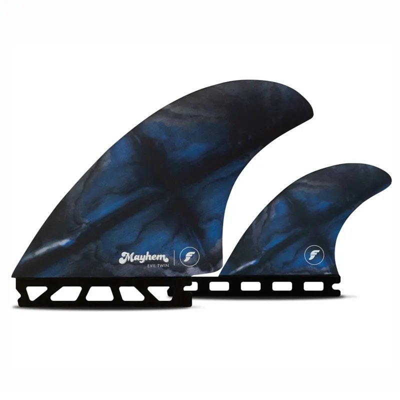 Futures Fins Mayhem Fibreglass Large Evil Twin + 1 Fin Set
