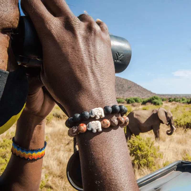 Fahlo The Expedition Elephant Tracking Bracelet in Sky Stone-2