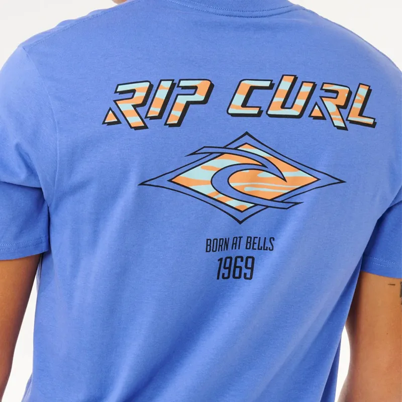 Rip Curl Fade Out Icon Tee in Blue Haze-4