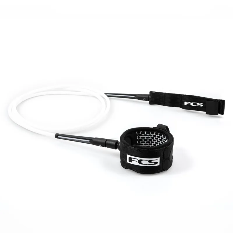 FCS All Round Essential Leash in White-Black-1