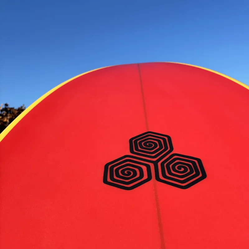 Channel Islands Feb's Fish Surfboard in Red - Futures-7