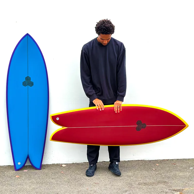 Channel Islands Feb's Fish Surfboard in Blue - Futures-10
