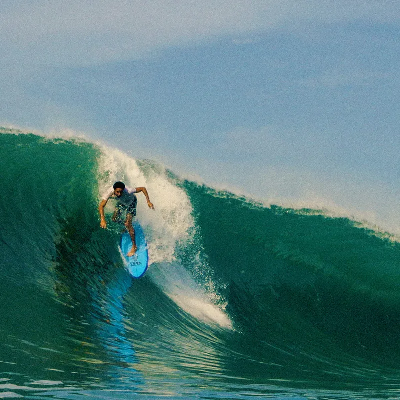 Channel Islands Feb's Fish Surfboard in Blue - Futures-9