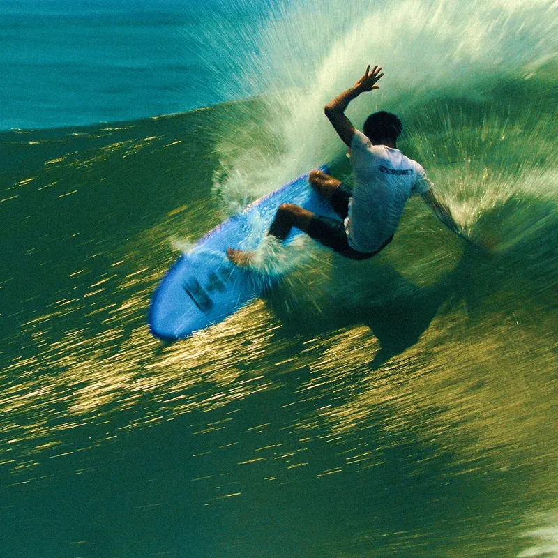 Channel Islands Feb's Fish Surfboard in Blue - Futures-8