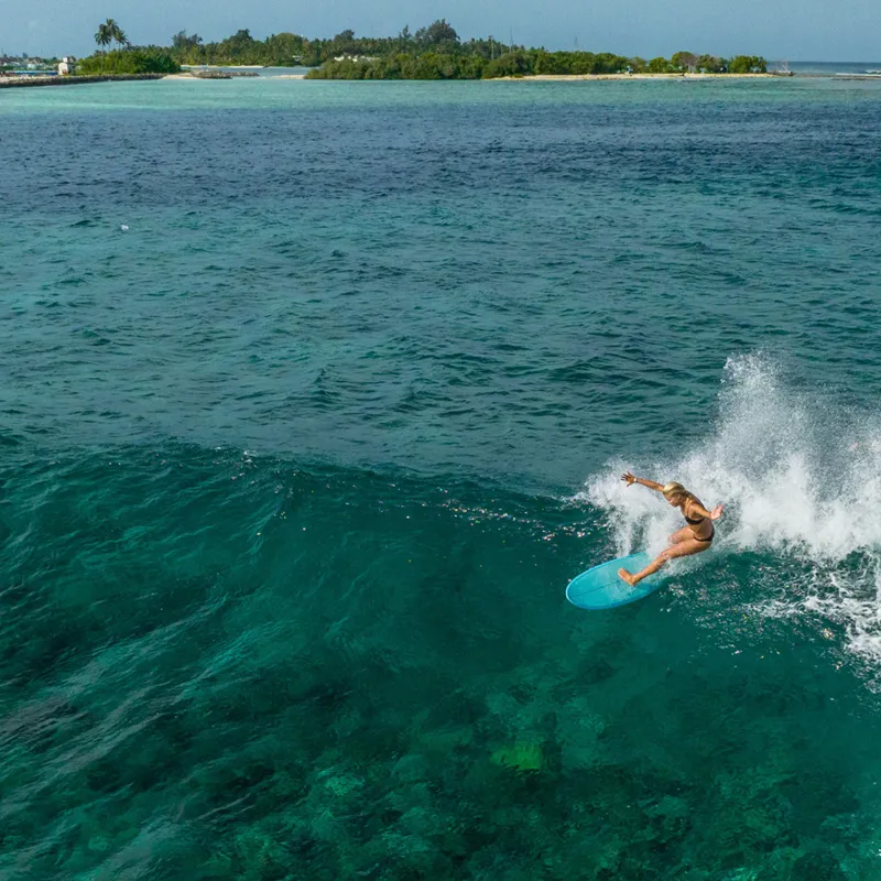 Torq Mod Fish Surfboard in Coral - Futures-4