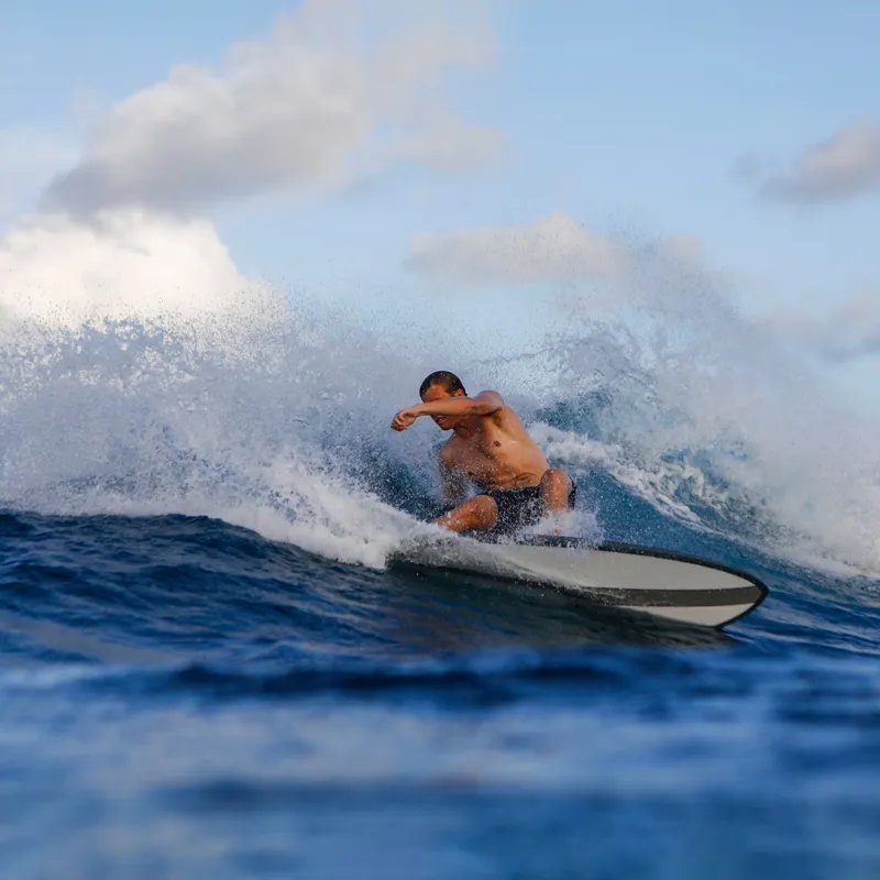 Torq Mod Fish Surfboard in Coral - Futures-5