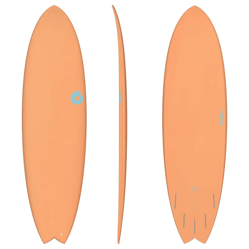 Torq Mod Fish Surfboard in Coral - Futures