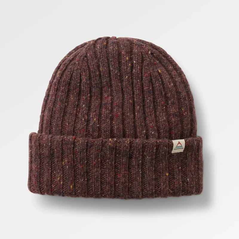 Passenger Fisherman Merino Wool Beanie in Brambleberry