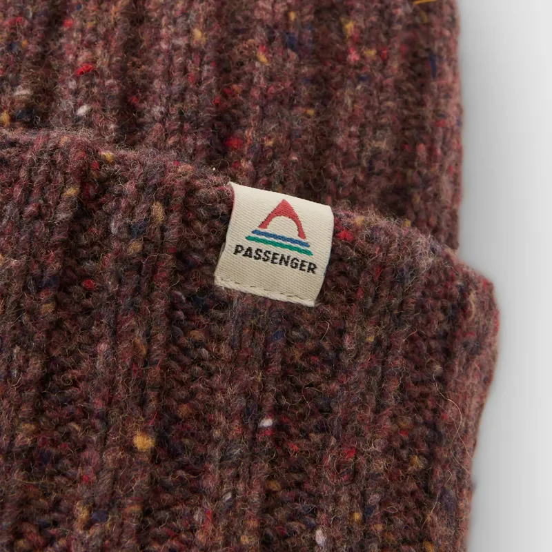 Passenger Fisherman Merino Wool Beanie in Brambleberry-1