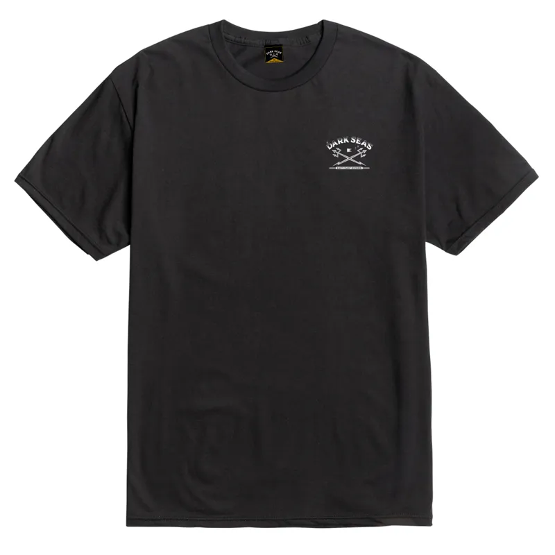 Dark Seas Flounder Tee in Black-1
