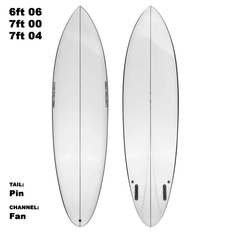 Love Machine Surfboards FM with Black Rails - Futures-1